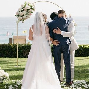 Single Tier Silk Tulle Wedding Veil